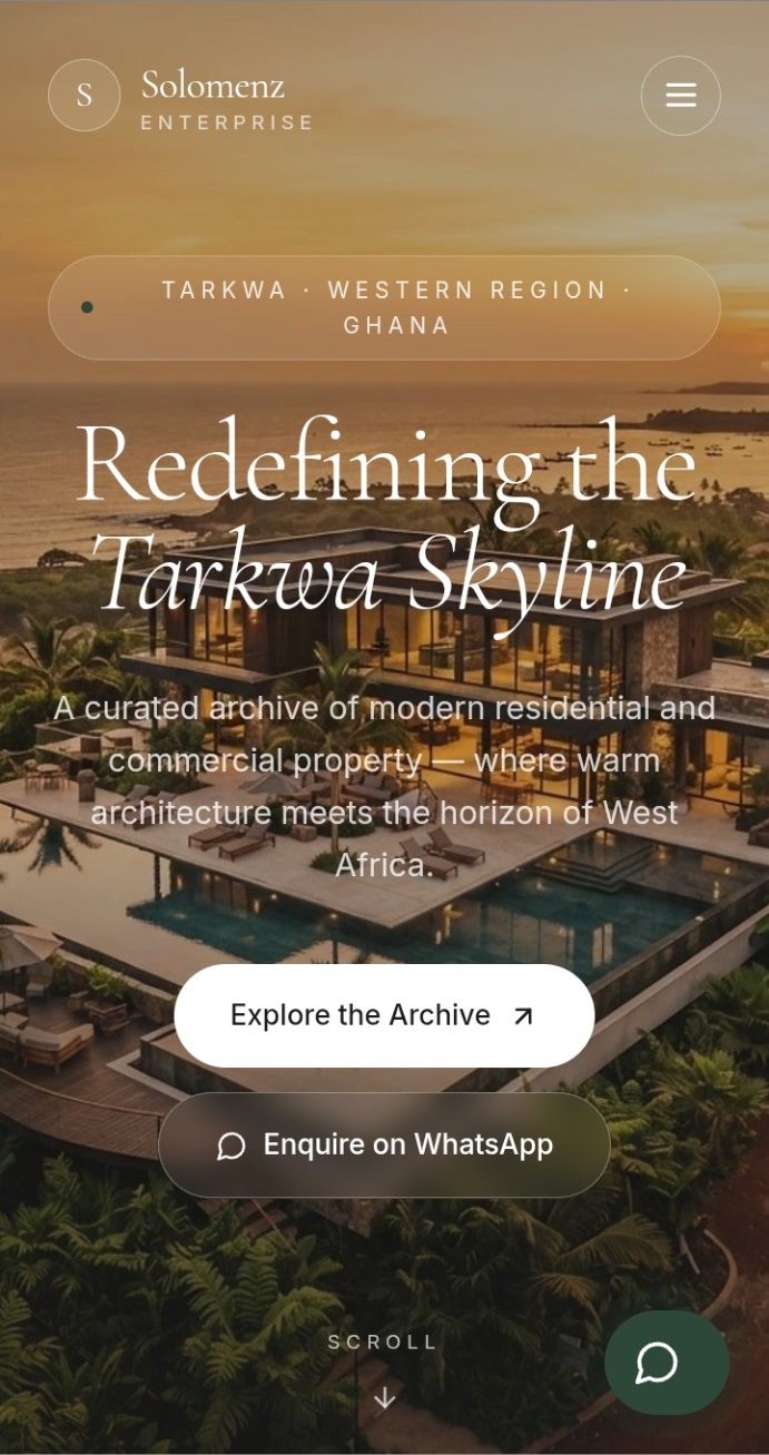 Solomenz Enterprise website screenshot